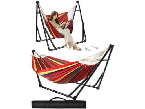 White-Label® Hangmat met Standaard - Hangstoel - Inklapbaar