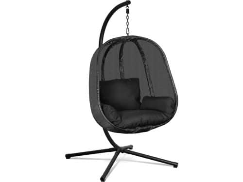 White-Label® Hangstoel met Standaard - Egg Chair - Cocoon
