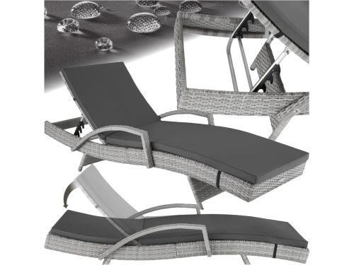 Wicker Ligbed - Zonnebed Ligstoel - Ontspannen Buiten - 5