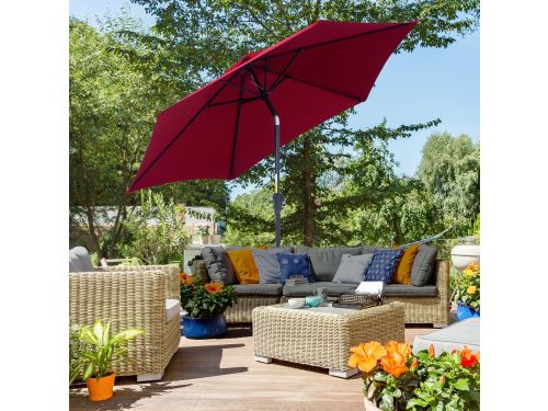 Wishdor Luxe Stokparasol Ø 260 cm - Kantelbare Tuinparasol met
