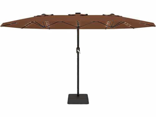 XXL Rechthoekige Parasol met Solar LED Verlichting - 460 x