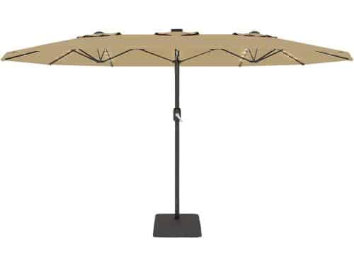 XXL Rechthoekige Parasol met Solar LED Verlichting - 460 x