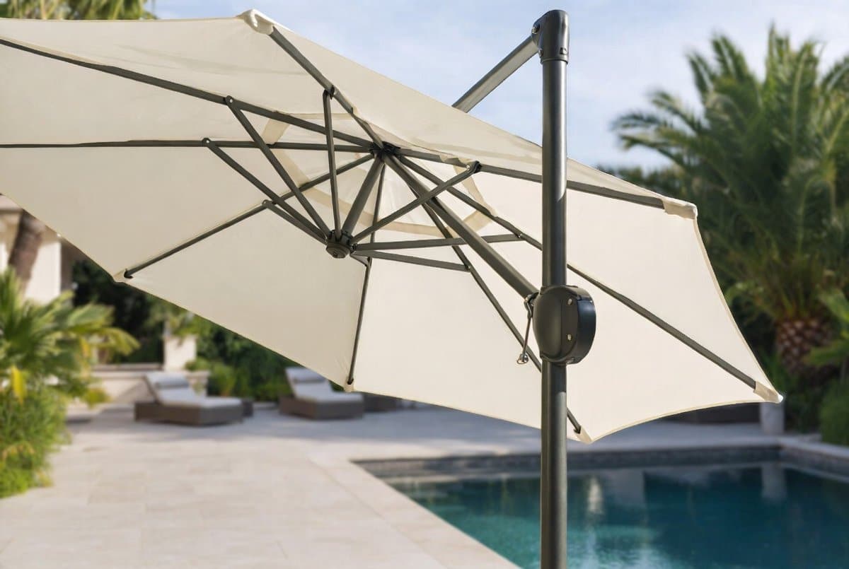 xxl tuinparasol 400 cm furnitureland sumatra premium aluminium parasol