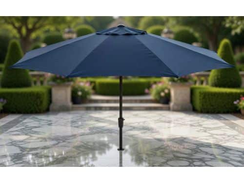 XXL Tuinparasol 400 cm Sumatra Donkerblauw - Grote Aluminium Parasol