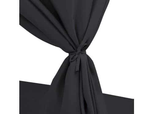 Zonne-eiland Loungeset 2-Persoons met Gordijnen en Verstelbare Rugleuningen