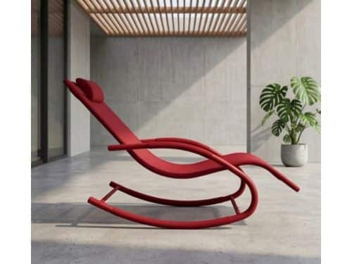 Zonneligstoel 2 Personen 150x63x87 cm - Luxe Schommel Ligbed met