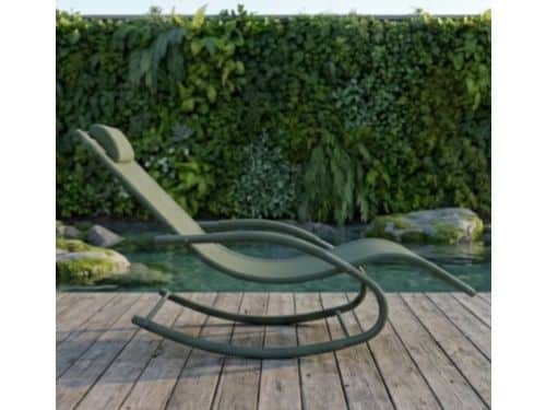 Zonneligstoel 2 Personen 150x63x87 cm - Luxe Schommel Ligbed met