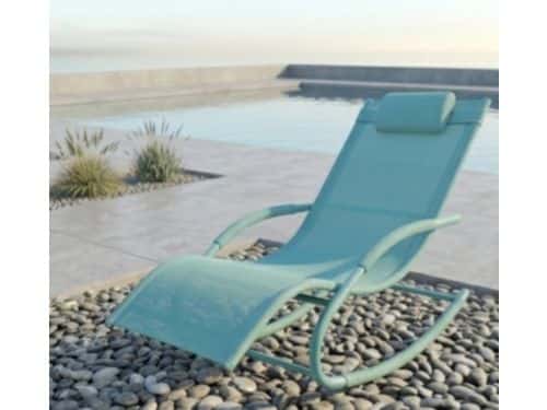 Zonneligstoel 2 Personen 150x63x87 cm - Luxe Schommel Ligbed met