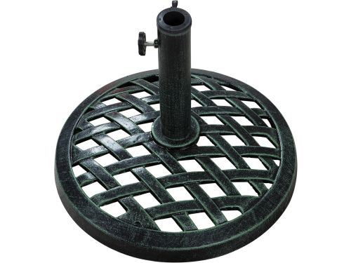 Zware Gietijzeren Parasolvoet - 17.7 Inch Diameter voor Stabiliteit