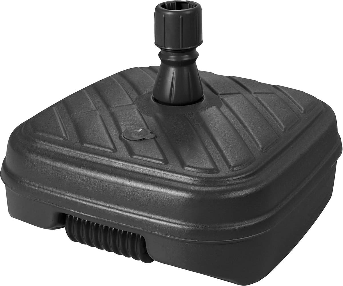 zware parasolvoet met wielen 48l vulbaar met zand of