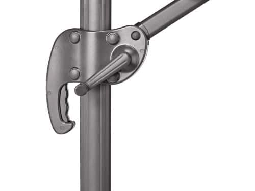 Zweefparasol 290x260 cm Aluminium 360° Draaibaar Kantelbaar met Zwenkarm en