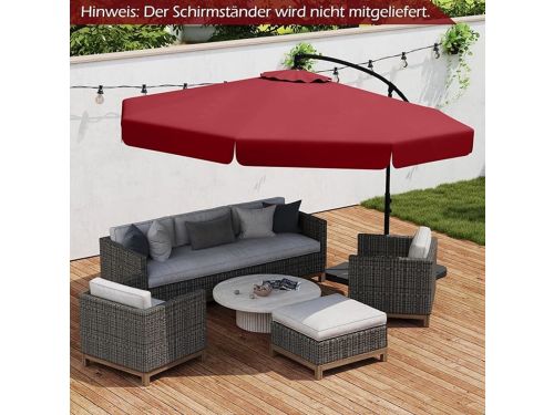 Zweefparasol 300 cm Ø300 x 250 cm met beschermhoes en