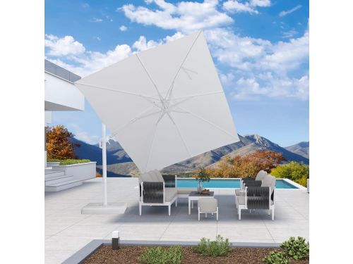 Zweefparasol 300x300 cm - 360° Draaibaar & Kantelbaar met Twist