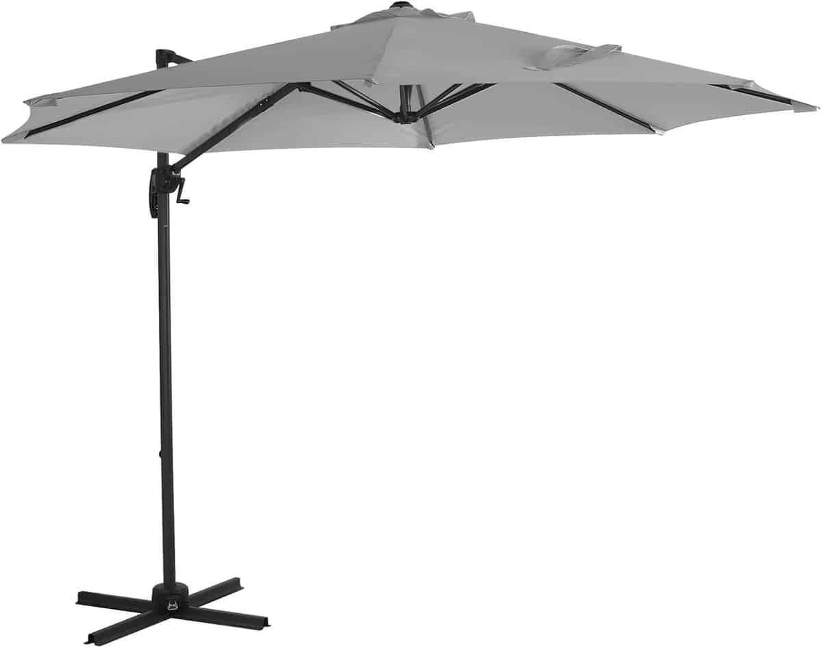 zweefparasol aluminium buitenparasol schaduw terras beschutting 360