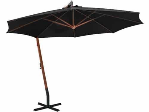 Zweefparasol Dennenhout Bamboe - Terras Parasol Tuin - Buiten Zonnen