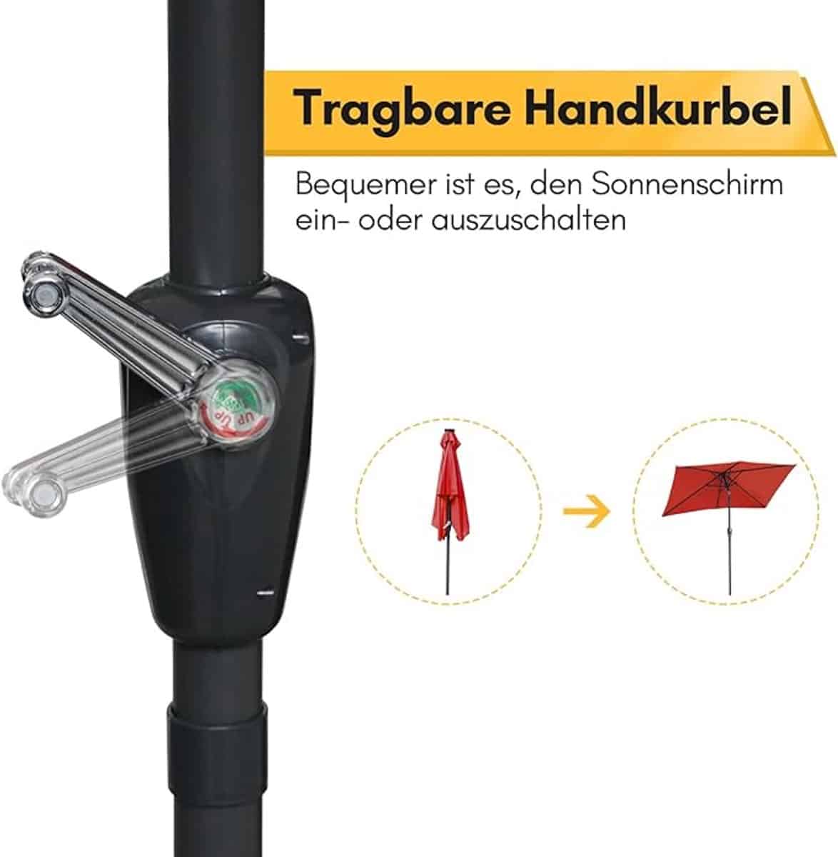 zweefparasol depauwonen 1,4×2,1 m kantelbare tuinparasol met uv