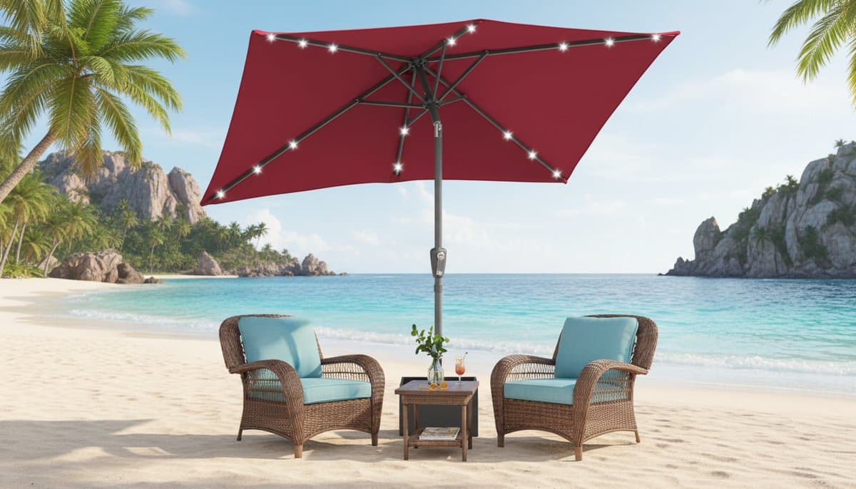 zweefparasol depauwonen 2×3 m rechthoekige tuinparasol met 30° kantelbaar