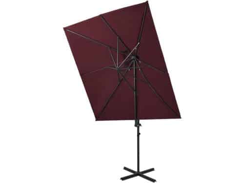 Zweefparasol Dubbel Dak - Tuinparasol Schaduw - Zon Bescherming