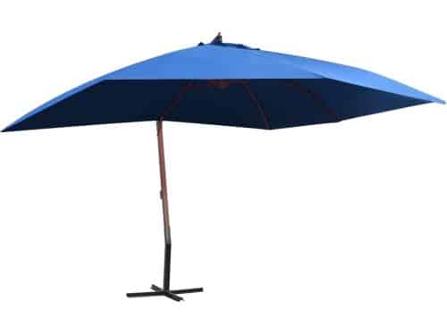 Zweefparasol Hout - Terras Parasol - Buiten Ontspannen - Kruksysteem