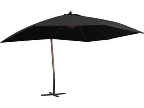 Zweefparasol Houten Paal - Terrasparasol Zonnescherm - Buiten Ontspannen