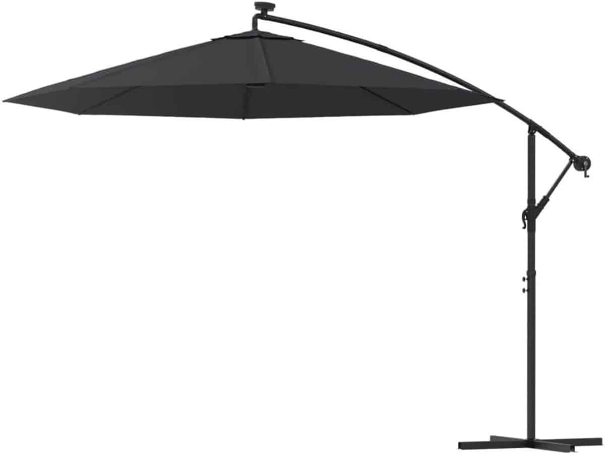 zweefparasol met led hangparasol buiten tuin schaduw