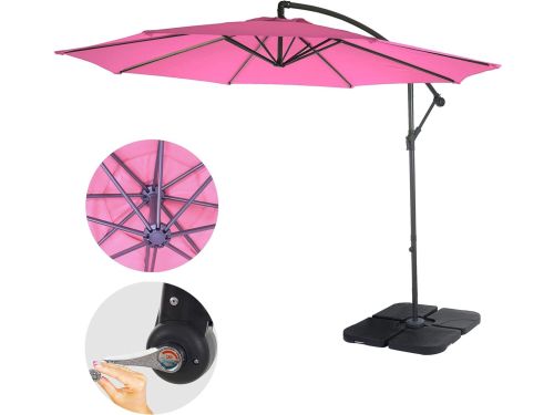 Zweefparasol - Parasol met standaard - Terras zonwering - Kantelbaar