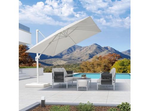 Zweefparasol Rechthoekig 300x400 cm - 360° Draaibaar & Kantelbaar