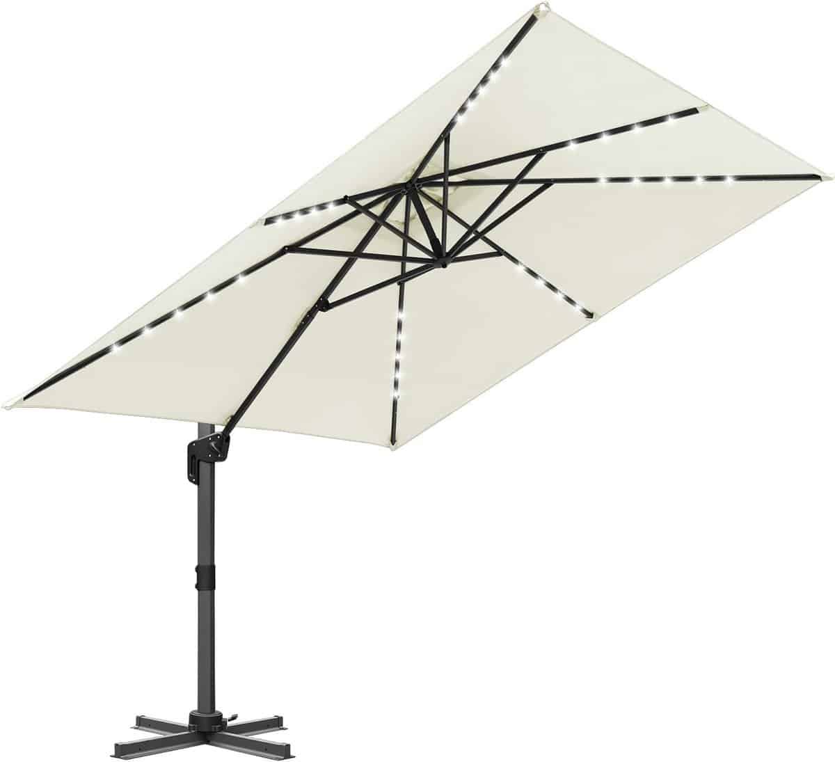 zweefparasol schaduwdoek parasol terras en tuin 360