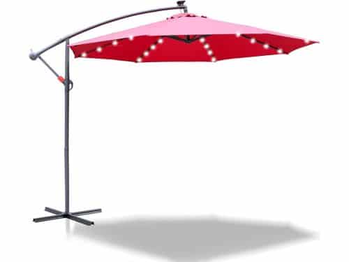 Zweefparasol - Tuinparasol Marktparasol - Terras Buiten - Led Zonne-energie