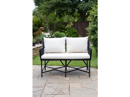 2-in-1 Polyrattan Tuinbank en Ligbed - Verstelbare Buitenbank & Lounger