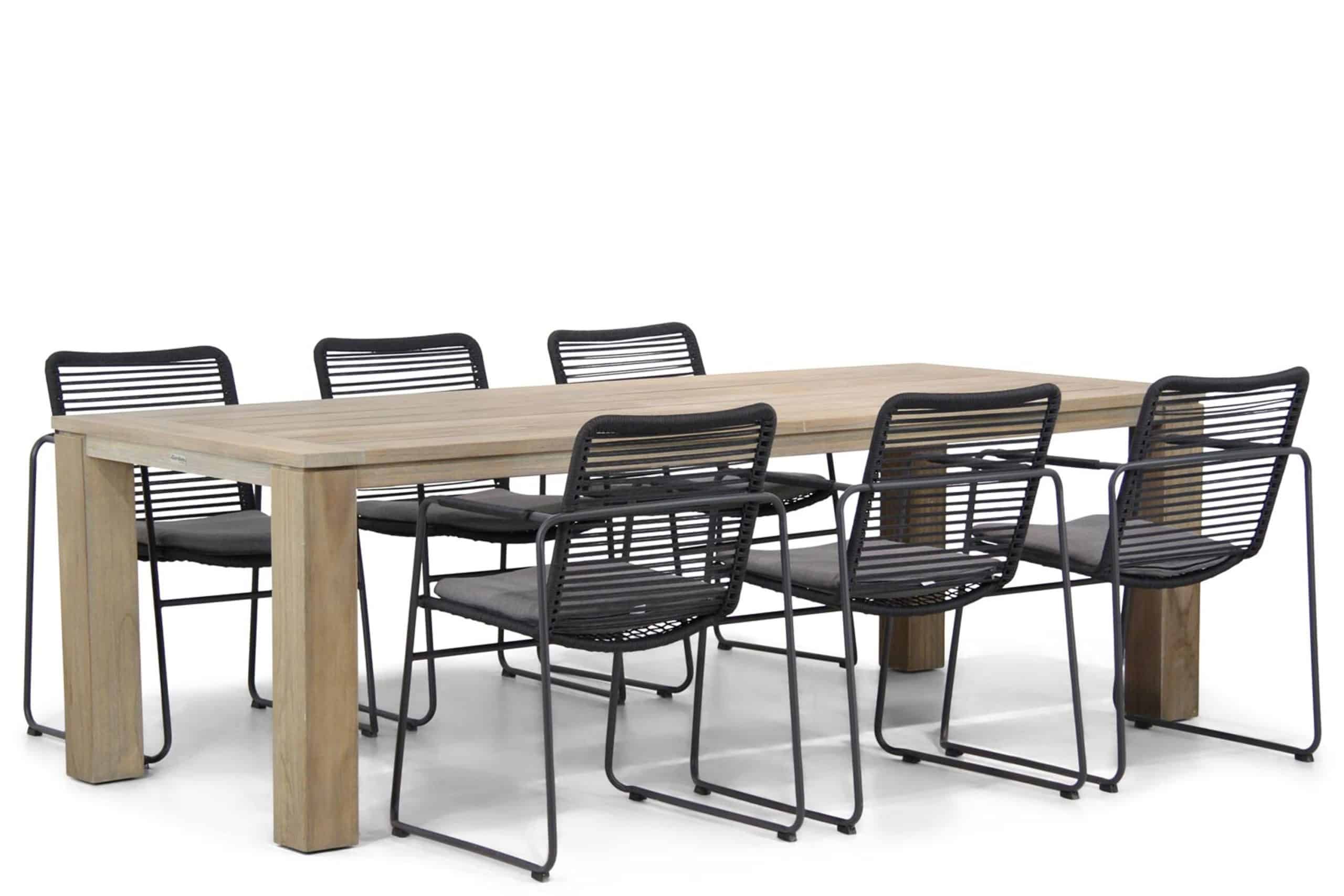 4 seasons outdoor elba/brighton 240 cm dining tuinset 7 delig