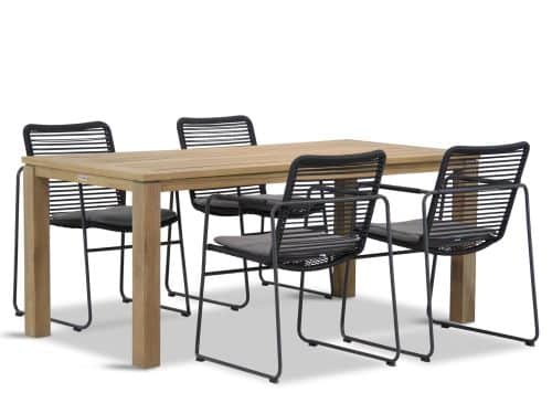 4 Seasons Outdoor Elba/Bristol 180 cm dining tuinset 5-delig stapelbaar