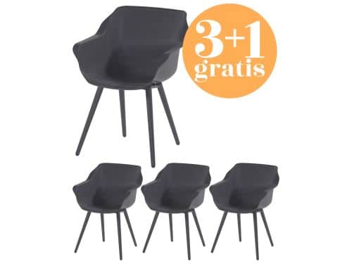 4 x Hartman Sophie Studio dining armstoel Xerix