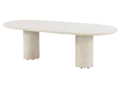 4so - Hampton dining tafel zand ovaal mortex 240x105 cm