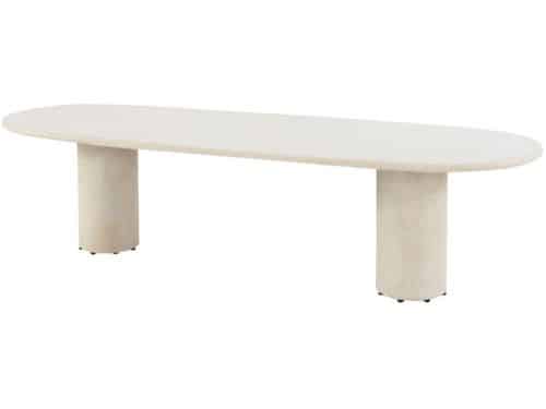 4so - Hampton dining tafel zand ovaal mortex 300x110 cm