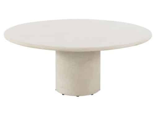 4so - Hampton low dining tafel zand rond mortex dia.