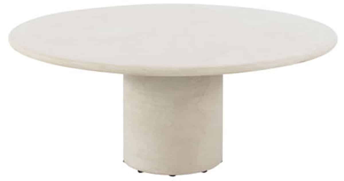 4so hampton low dining tafel zand rond mortex dia.