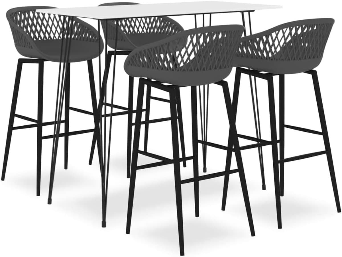 5 delige barset bistroset buiten terras dineren ergonomische