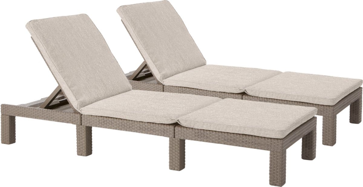 allibert daytona deluxe ligbed 3 posities 65x195x25,5cm