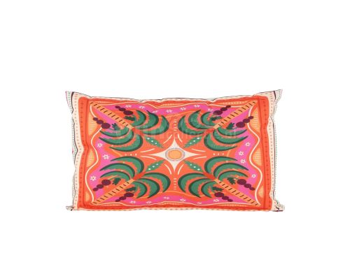 Anna's Collection Tuinkussen Palmboom Oranje 30x50cm