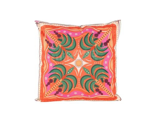 Anna's Collection Tuinkussen Palmboom Oranje 45x45cm