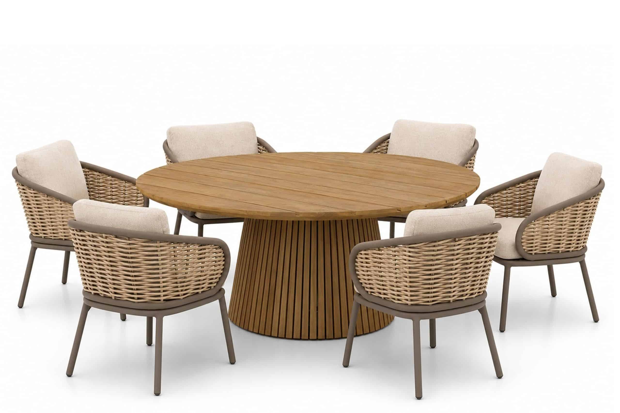 apple bee pine key/fungo 180 cm dining tuinset 7 delig