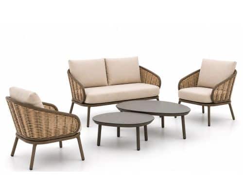 Apple Bee Pine Key/Livo stoel-bank loungeset 5-delig