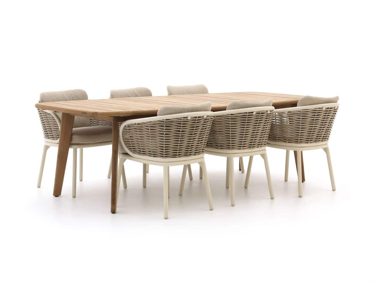 apple bee pine key/martinique 250cm dining tuinset 7 delig laagste prijsgarantie!