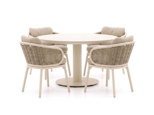 Apple Bee Pine Key/Melville ø 140cm dining tuinset 5-delig - Laagste prijsgarantie!