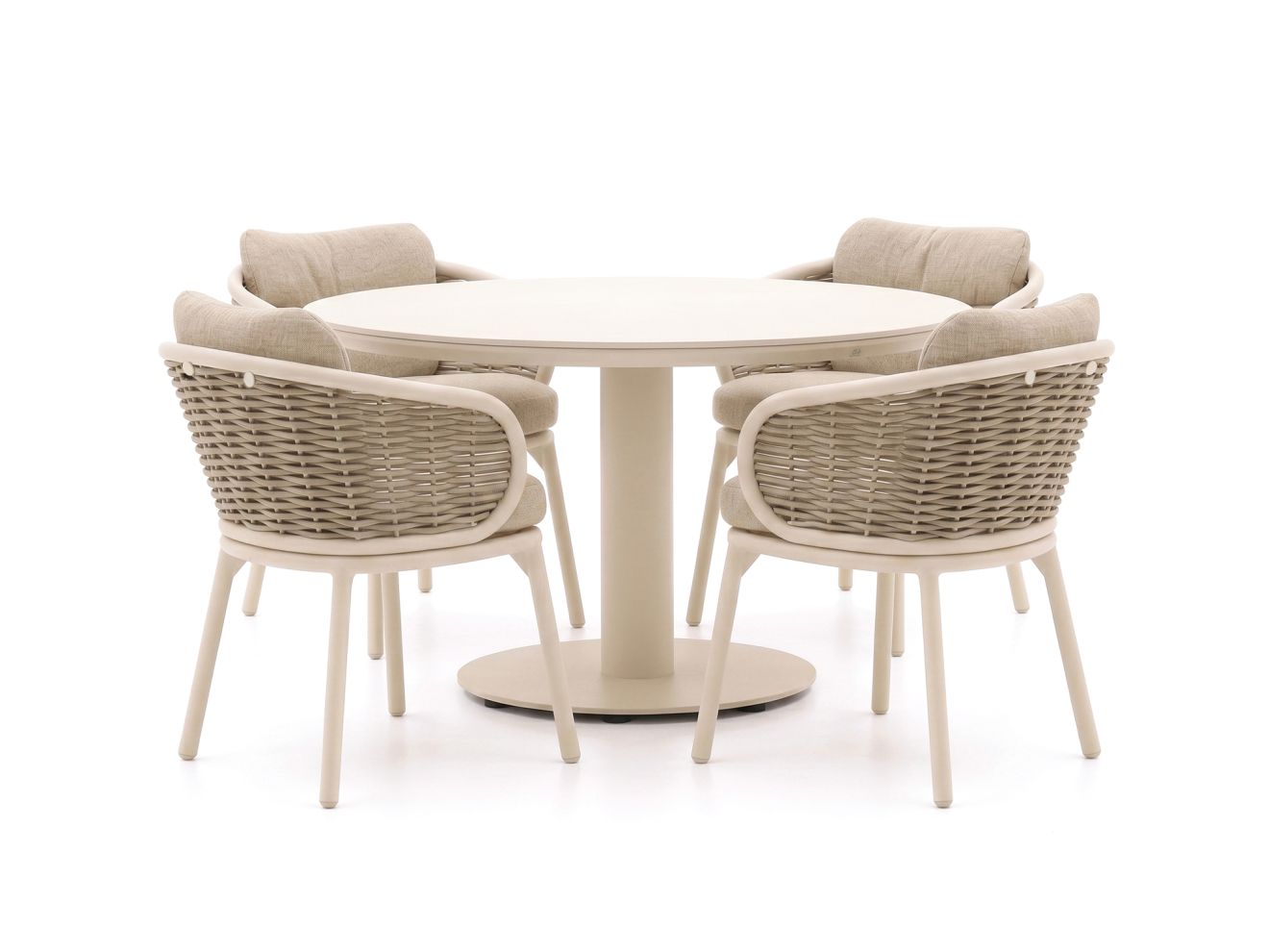 apple bee pine key/melville ø 140cm dining tuinset 5 delig laagste prijsgarantie!