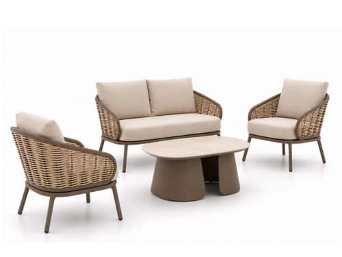 Apple Bee Pine Key/Miyoura stoel-bank loungeset 4-delig