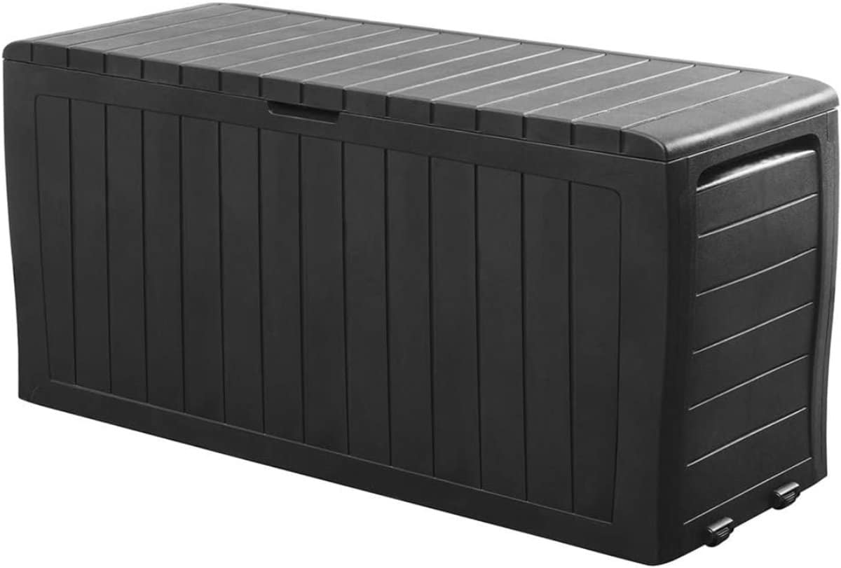 aurixi® tuinkast kunststof tuinkast tuinkist zwart