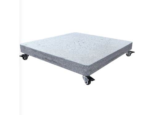 AVH parasolvoet 125 kg Hacienda / Siesta met 4 wielen robuust graniet (6,4x6,4)