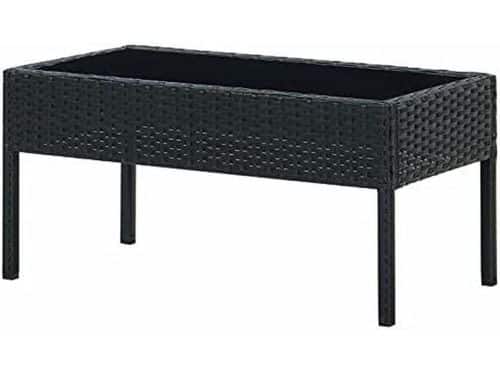 Balkon bijzettafel - Buitentafel tuintafel - Buiten leven - Polyrotan